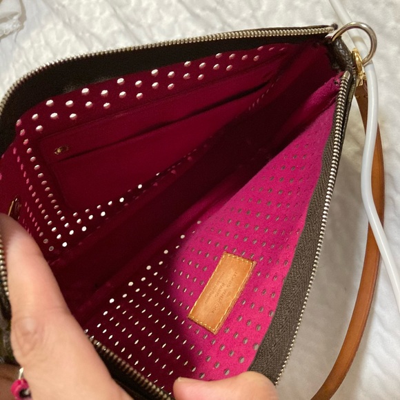 💯 Auth Louis Vuitton Perforated Speedy/pochette - Picture 11 of 13